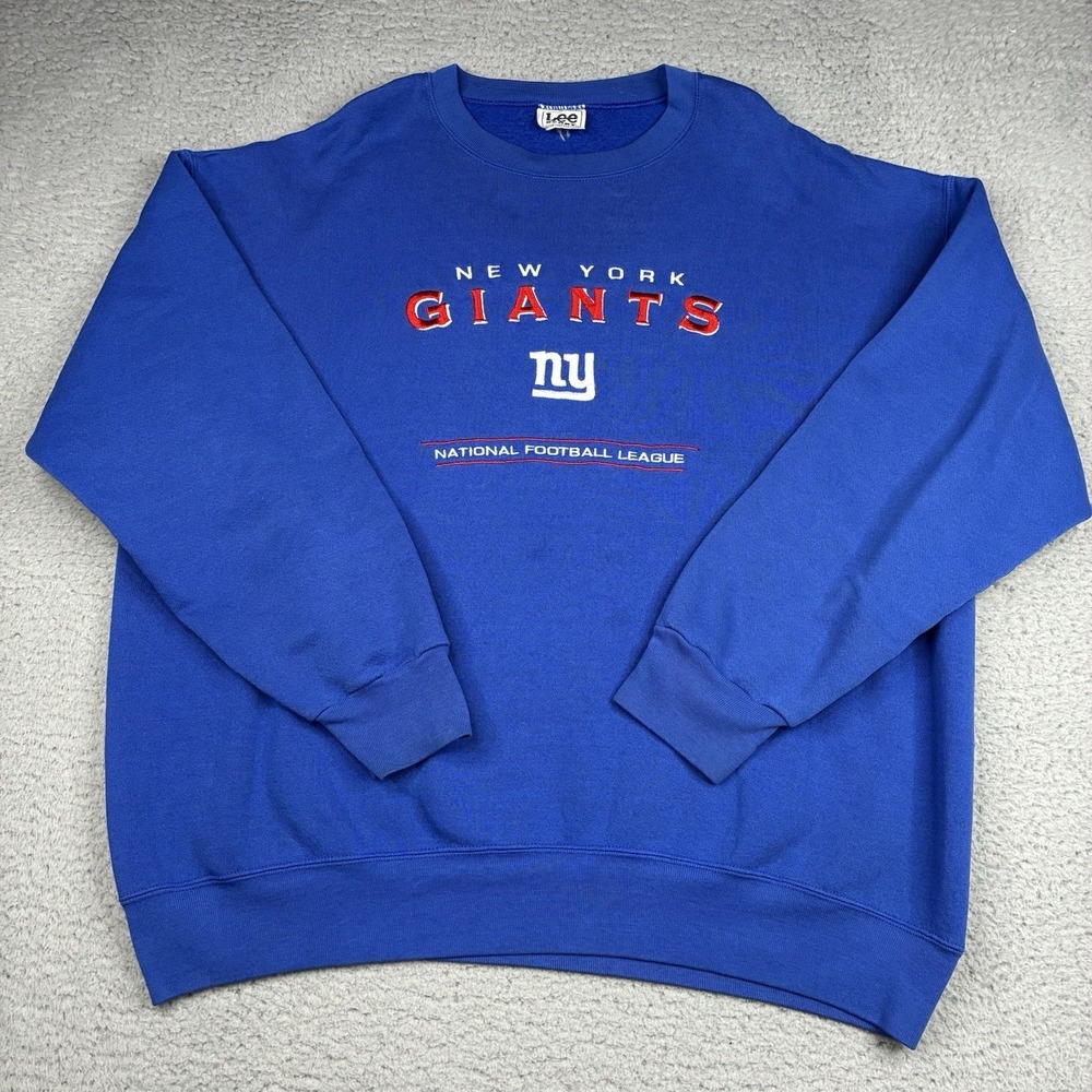Vintage New York Giants Lee Sport Sweatshirt Mens XL Gray NFL USA Football
